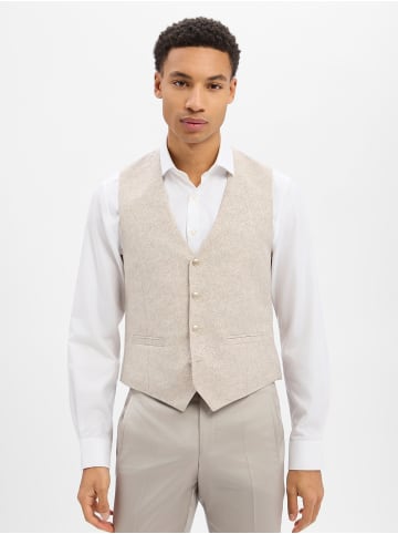 TZIACCO Baukasten-Weste in kitt beige - 0001