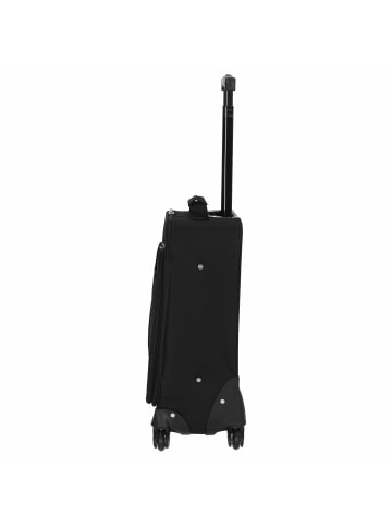 Check.In Madrid - 4-Rollen-Kabinentrolley 55 cm in schwarz