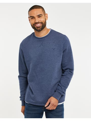 Threadbare Fleecepullover THB Fleece Crew Kisele in Denim