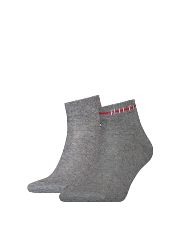 Tommy Hilfiger Quartersocken SUSTAINABLE STRIPE in Grau