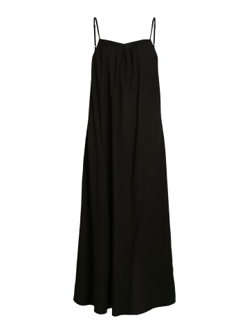 Vila Maxi Kleid Spaghetti Träger Dress mit Rückenausschnitt VIANIKA in Schwarz