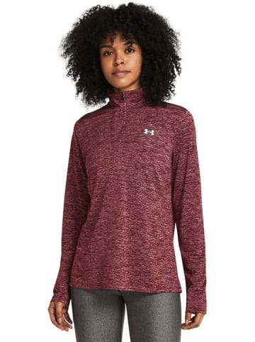 Under Armour Longsleeve "Tech 1/2 Zip- Twist" in Rot