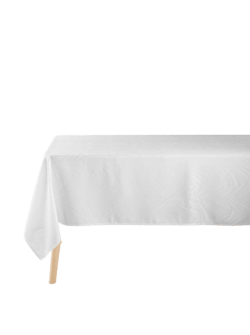 Douceur d’Intérieur Jacquard-Tischdecke LOLLY in Weiß, 140 x 240 cm
