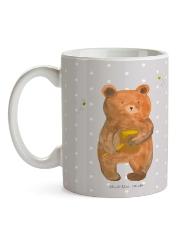 Mr. & Mrs. Panda Teetasse Bär Honig ohne Spruch in Grau Pastell