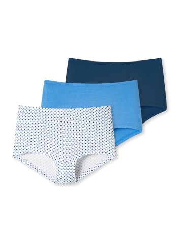 Schiesser Panty 95/5 Organic Cotton in weiß, blau, nachtblau