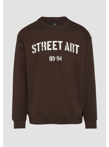 QS Sweatshirt in 89D0_dunkelbraun