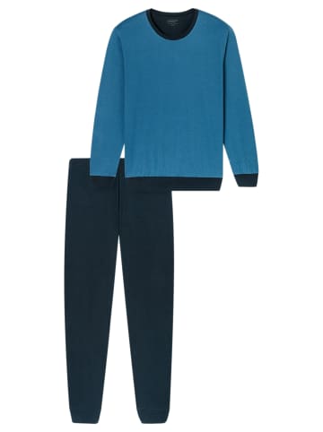 UNCOVER BY SCHIESSER Schlafanzug Basic in Blau