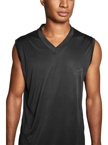 Normani Outdoor Sports Herren Tanktop Alberta in Schwarz