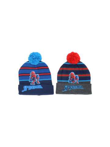 MARVEL Spider-Man Mütze Kinder Bommel Marvel Winter