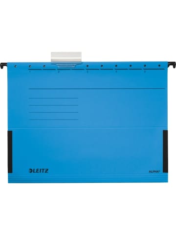 Leitz Hängetasche Alpha A4 250g/qm Karton mit Leinenfröschen blau Packung mi...
