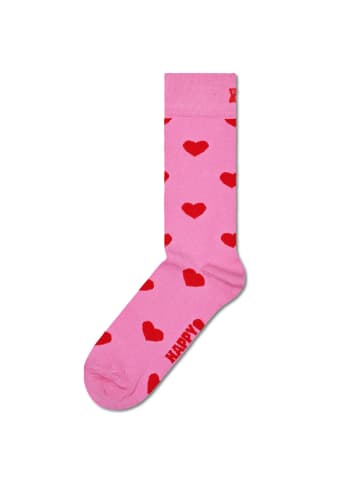 Happy Socks Socken in Heart Socks Pink