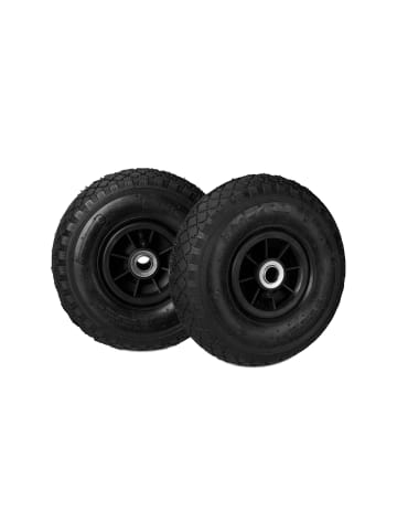 relaxdays 8x Sackkarrenrad "3.00-4" in Schwarz