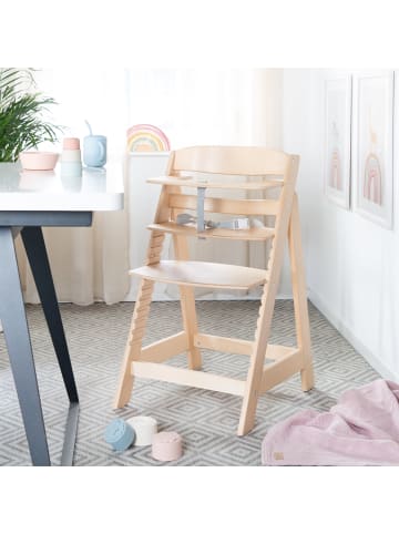 roba Treppenhochstuhl 'Sit Up Flex' - Hochstuhl mitwachsend aus Holz - Natur