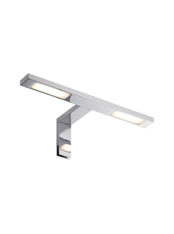 paulmann LED Spiegelleuchte Schrankleuchte Double Hook 2er in Chrom -H: 80mm