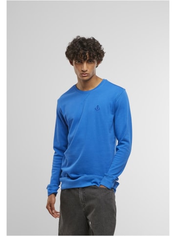Mister Tee Pullover "Anchor Sign Emb Light Crew Sweatshirt" in Blau