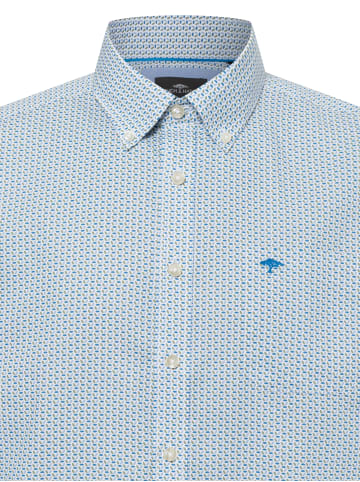 FYNCH-HATTON Hemd in ecru blau