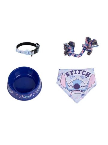 Lilo & Stitch Lilo & Stitch Hunde-Willkommensset – 4-teilig mit Napf, Halsband in Blau