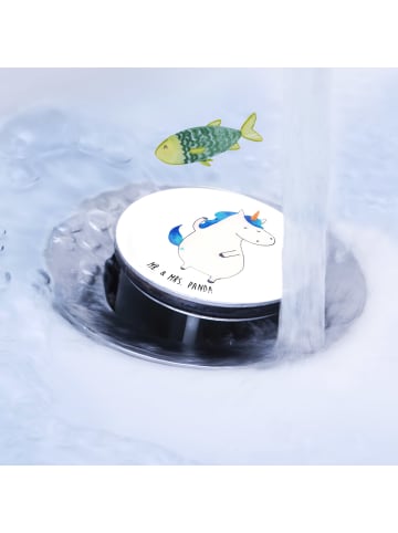 Mr. & Mrs. Panda Stöpsel Waschbecken Einhorn Mann ohne Spruch in Weiß