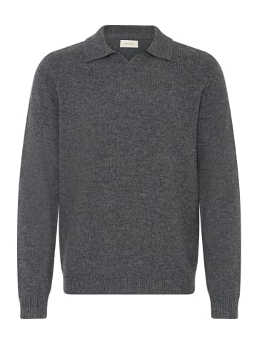 BLEND Strickpullover BHRANKO POLO in Grau