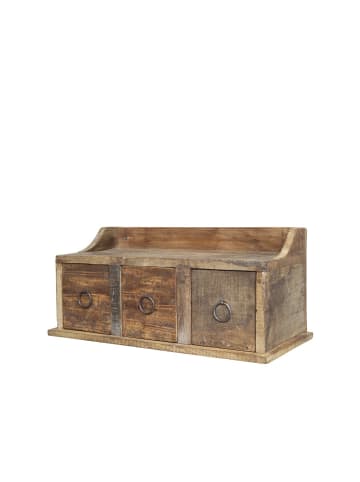 Chic Antique Grimaud Regalbrett mit Schubladen in natur