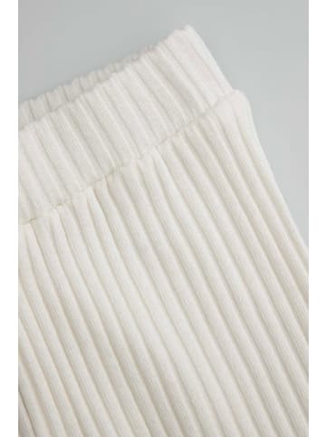 Coccodrillo Gerippte Leggings mit langem Bein in ecru