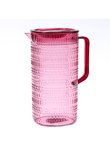 MARELIDA Kanne mit Deckel Karaffe Wasserkanne 2,3l in pink