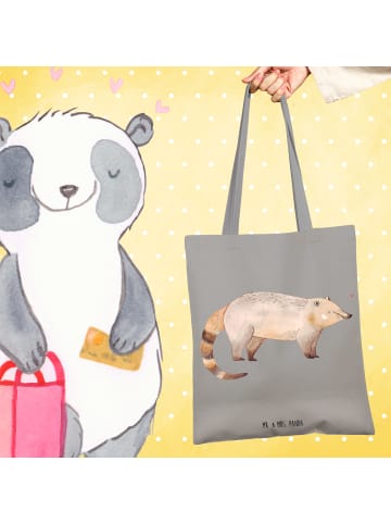 Mr. & Mrs. Panda Tasche Nasenbär ohne Spruch in Light Grey