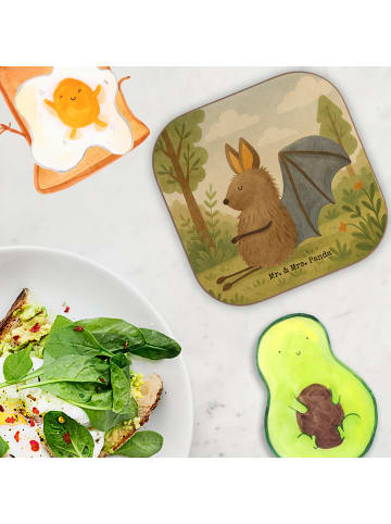 Mr. & Mrs. Panda unterleger Fledermaus Sitzen Design ohne Spruch in Weiß