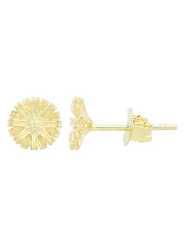Adeliás Damen Ohrringe – Ohrstecker aus 925 Silber in gold