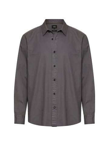 Camel Active Baumwollhemd mit Kent-Kragen in Graphitgrau