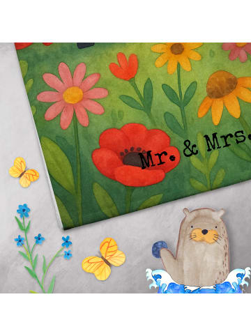 Mr. & Mrs. Panda Handtuch Sternzeichen Zwilling Design ohne Spruch in Weiß