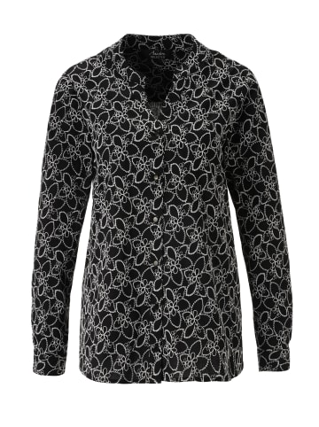 Aniston SELECTED Langarmbluse in schwarz-offwhite