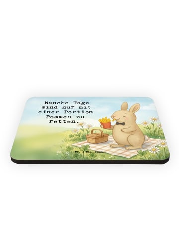 Mr. & Mrs. Panda Magnet Hase Pommes Design mit Spruch in Weiß