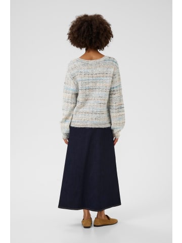 CULTURE Strickpullover CUmarble Relaxed fit in Grey/Blue Mix