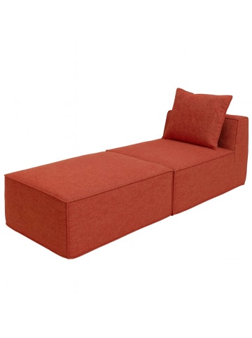 MCW Chaiselongue/Zubehör für Sofa O54 Ottomane 63x75x194cm, Terrakotta
