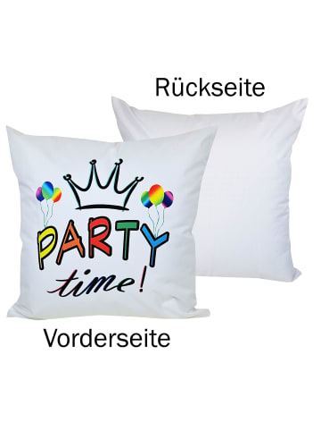 JACK Outdoor Dekokissen Motiv 50x50cm Partytime in Weiß