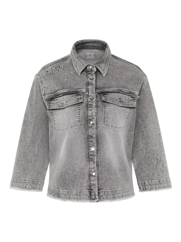 Rabe Bluse in Hellgrau
