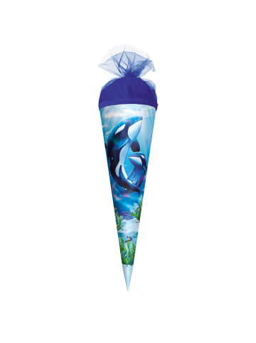 ROTH Geschenk-Schultüte klein 35 cm Orcas in Blau