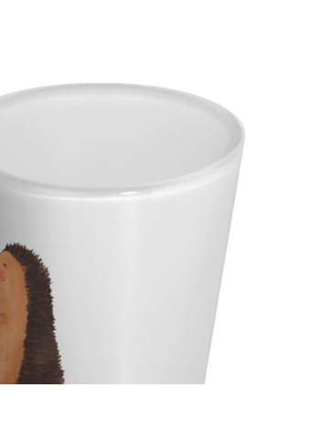 Mr. & Mrs. Panda Schnapsglas Igel Blumen ohne Spruch in Transparent