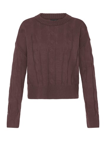 Oxmo Strickpullover OXKimni in Braun