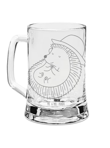 Mr. & Mrs. Panda Bierseidel Igel Beten ohne Spruch in Transparent