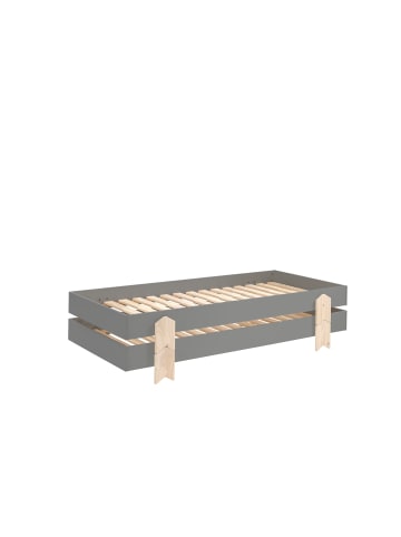 58 aufm Kessel STAPELBETT (2er Set) Karlene 204x48x94 aus MDF in Grau