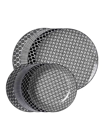 Ritzenhoff & Breker 8er Set Tafelservice Takeo Mixed schwarz-weiß in schwarz-weiß