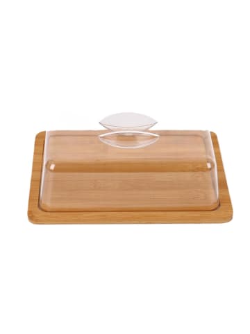 Cheffinger Bambus Käseglocke & Butterdose – Frischhalten mit Stil in Holz