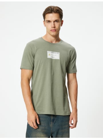 KOTON T-shirt in Khaki