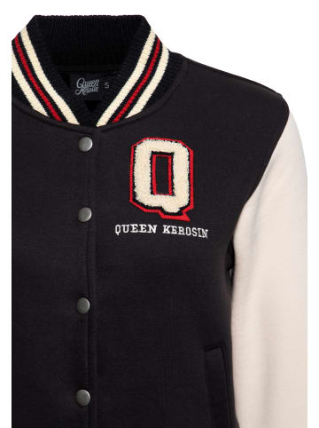 Queen Kerosin Queen Kerosin College Sweatjacke Q in schwarz