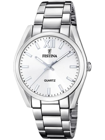Festina Edelstahl Quarz Damenuhr 37mm