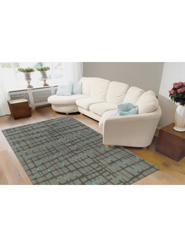Arte Espina Kurzflor Teppich Satin 806 in grau - mint - rechteckig