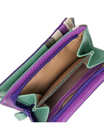 MYWALIT Medium Wallet Geldbörse Leder 11 cm in orchid
