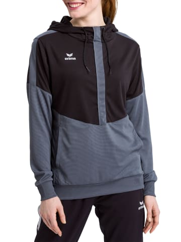 erima Squad Kapuzensweat in schwarz/slate grey